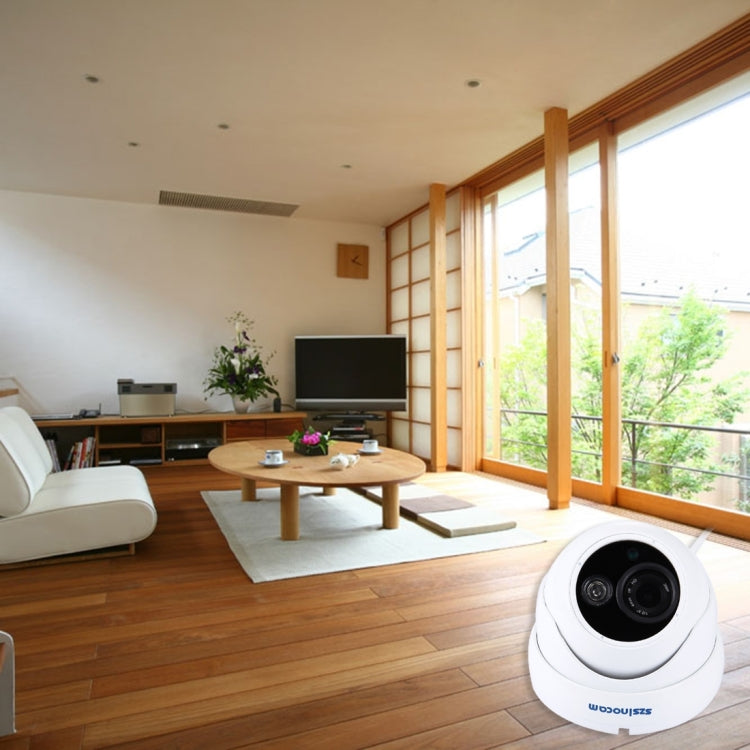 szsinocam 1/3 inch SONY 800TVL Lens IR & Waterproof Color Dome CCD Video Camera, IR Distance: 25m(White)