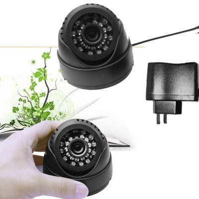 USB Motion Detection Night Vision Home Security DVR Dome Camera with TF Card Slot, Support Loop Recording / Simultaneous Recording (only US Plug)(Black)