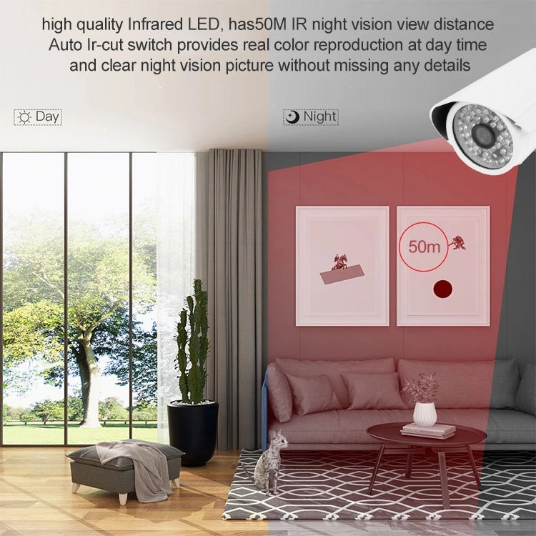 1 / 3 inch Sony 420TVL 6mm Fixed Lens Array LED & Waterproof Color CCD Video Camera without Bracket, IR Distance: 50m