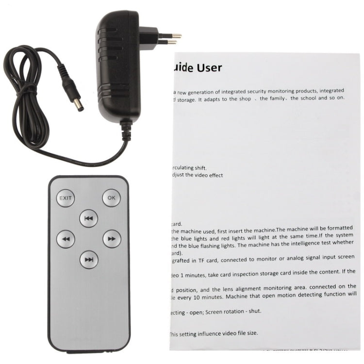 Digital Video Camera TV-OUT , Support TF Card / Sound Recording / Night Vision / Motion Detect / Loop Recording / PC Camera / Local Storage Function, Night Vision Distance 5-15m(Black)