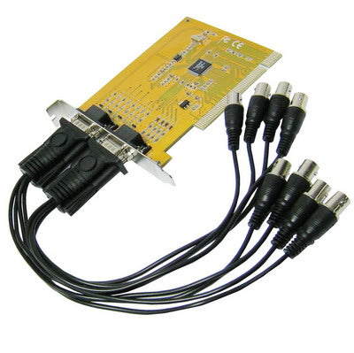 CCTV Security Video Surveillance DVR Card with 4 Channels record video, 4 Channels record audio
