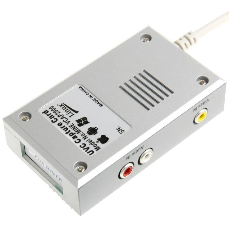 Mine Vcap 2900 USB Video Capture Box, Plug and Play, Compatible with Android / Mac OS / Linux / Windows Operate System(Silver)