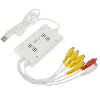 4CH USB 2.0 DVR Video Audio Full Real-time Capture Card, Support 4CH Video Input & 2CH Audio Input