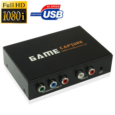 USB 2.0 Game Capture Device, Support 1080i HD on TV, Capture XBOX 360 / PS3 Gaming(Black)