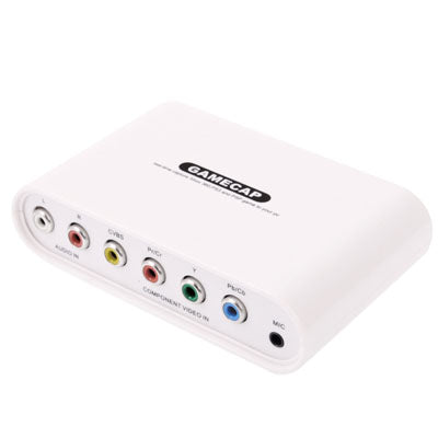USB 2.0 Game Capture Device, Support 480i on TV, Capture XBOX 360 / PS3 Gaming(White)