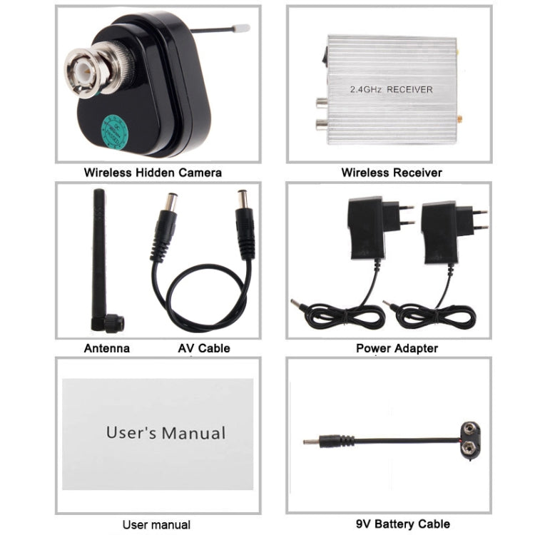 2.4G Wireless Converter and Receiver, Built in Microphone for Audio Monitoring, KT-401