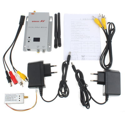 2.4GHz 200mW 8 Channels Wireless Room-to-Room Audio/Video Transmitter Receiver