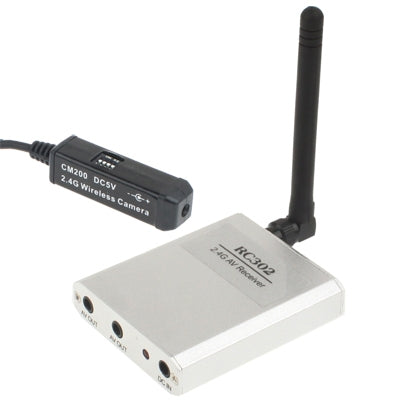 2.4 GHz 8 Channels Mini Wireless Surveillance Camera & AV Receiver