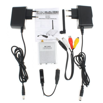 2.4 GHz 8 Channels Mini Wireless Surveillance Camera & AV Receiver
