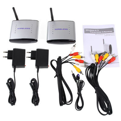PAT-220 2.4GHz 4 Channels Wireless AV Transmitter & Receiver, Compatible with DVD, DVR, CCD Camera, IPTV, Satellite Set-Top Box and Other AV Output Devices, Maximum Transmission Distance: 150m, Support for infrared remote control