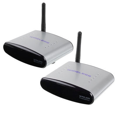 2.4GHz 4 Channels Wireless AV Transmitter & Receiver, Compatible with DVD, DVR, CCD Camera, IPTV, Satellite Set-Top Box and Other AV Output Devices, Maximum Transmission Distance: 150m