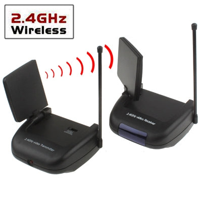 2.4GHz 4 Channels Wireless Audio / Video Transmitter & Receiver System with IR Extender Feature, Maximum Transmission Distance: 150m