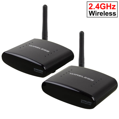 2.4GHz 4 Channels Wireless AV Transmitter & Receiver, Compatible with DVD, DVR, CCD Camera, IPTV, Satellite Set-Top Box and Other AV Output Devices, Maximum Transmission Distance: