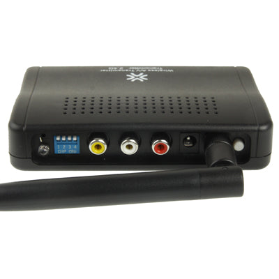 2.4GHz 4 Channels Wireless AV Transmitter & Receiver, Compatible with DVD, DVR, CCD Camera, IPTV, Satellite Set-Top Box and Other AV Output Devices, Maximum Transmission Distance: 300m(Black)