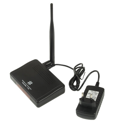 2.4GHz 4 Channels Wireless AV Transmitter & Receiver, Compatible with DVD, DVR, CCD Camera, IPTV, Satellite Set-Top Box and Other AV Output Devices, Maximum Transmission Distance: 300m(Black)
