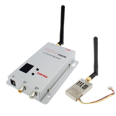2.4GHz 4 Channels 1W Wireless Receiver & Transmitter for FPV, No cooling cover, Can not be used as routine monitoring