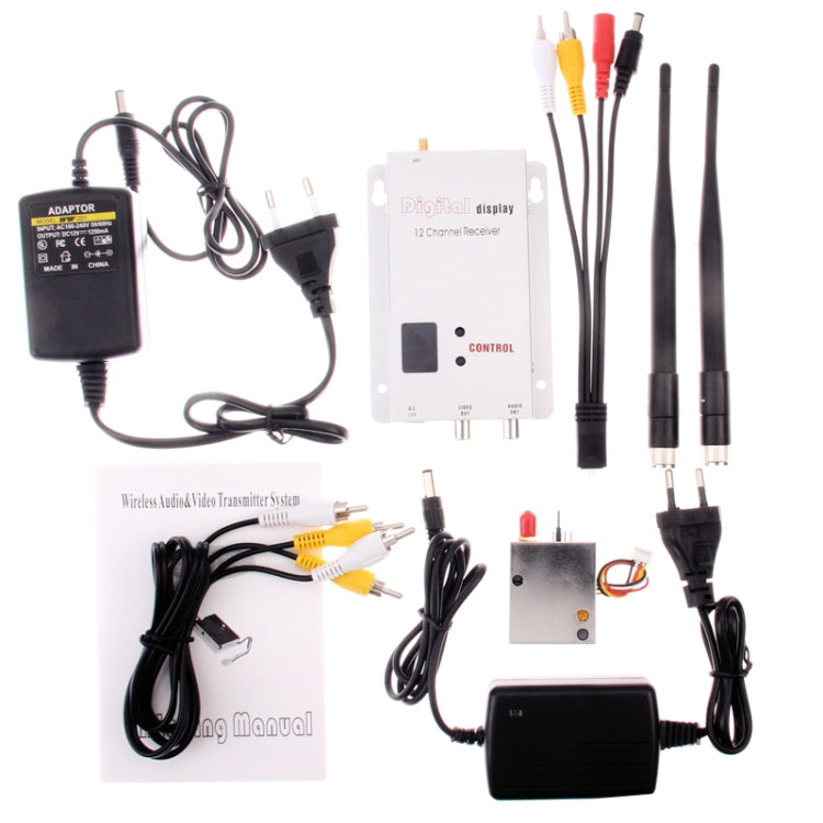 1.2GHz 100mW 7 Channel Digital Wireless AV transmitter & receiver