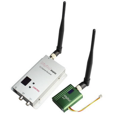 1.2GHz 400mW 8 Channel Digital Wireless AV transmitter & receiver(Green)