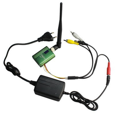 1.2GHz 400mW 8 Channel Digital Wireless AV transmitter & receiver(Green)
