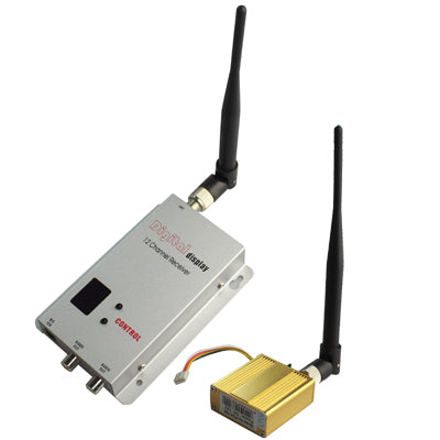 1.2GHz 700mW 7 Channel Digital Wireless AV transmitter & receiver(Golden)