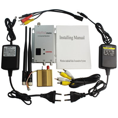 1.2GHz 700mW 7 Channel Digital Wireless AV transmitter & receiver(Golden)