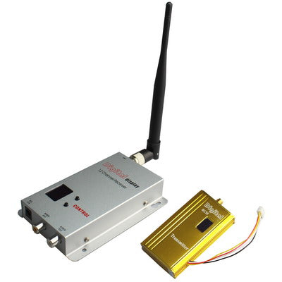 1.2GHz 1500mW 8 Channel Digital Wireless AV transmitter & receiver(Golden)