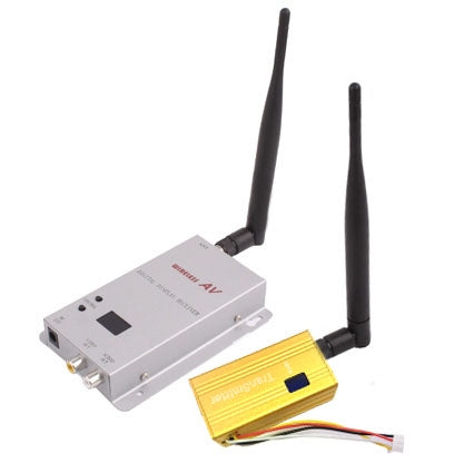 1.2GHz 700mW 15 Channels Wireless Room-to-Room Audio/Video Transmitter Receiver(Silver)