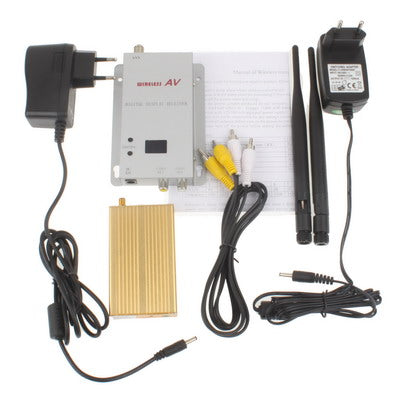 1.2GHz 1000mW 15 Channels Wireless Room-to-Room Audio/Video Transmitter Receiver