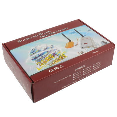 1.2GHz 500mW 15 Channels Wireless Room-to-Room Audio/Video Transmitter Receiver(Silver)