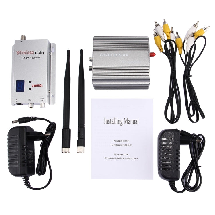 1.2GHz 2000mW 15 Channels Wireless Room-to-Room Audio/Video Transmitter Receiver