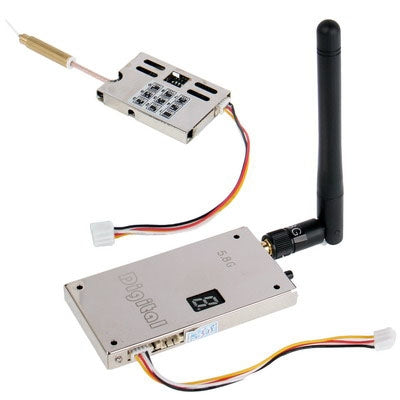 5.8G 200mW 9CH Wireless AV Transmitter & Receiver , Transmitting Rangeï¼š200-400m (In Open Fields)