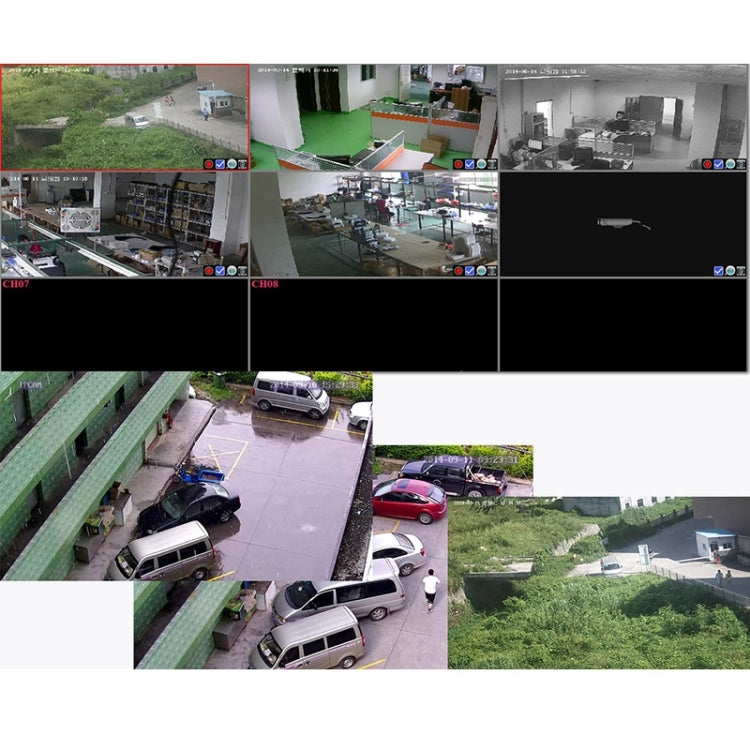 szsinocam SN-AHK-40010B2 4CH 720P H.264 1.0 Mega Pixel Bullet IP Camera AHD DVR Kit, Support Night Vision / Motion Detection, IR Distance: 20m