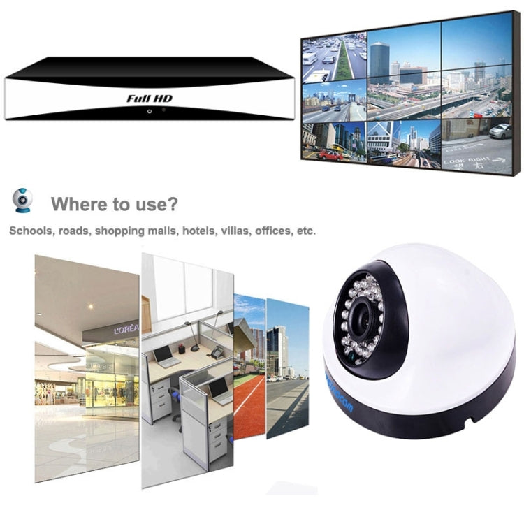 szsinocam SN-AHK-40010D2 4CH 720P H.264 1.0 Mega Pixel Bullet IP Camera AHD DVR Kit, Support Night Vision / Motion Detection, IR Distance: 20m