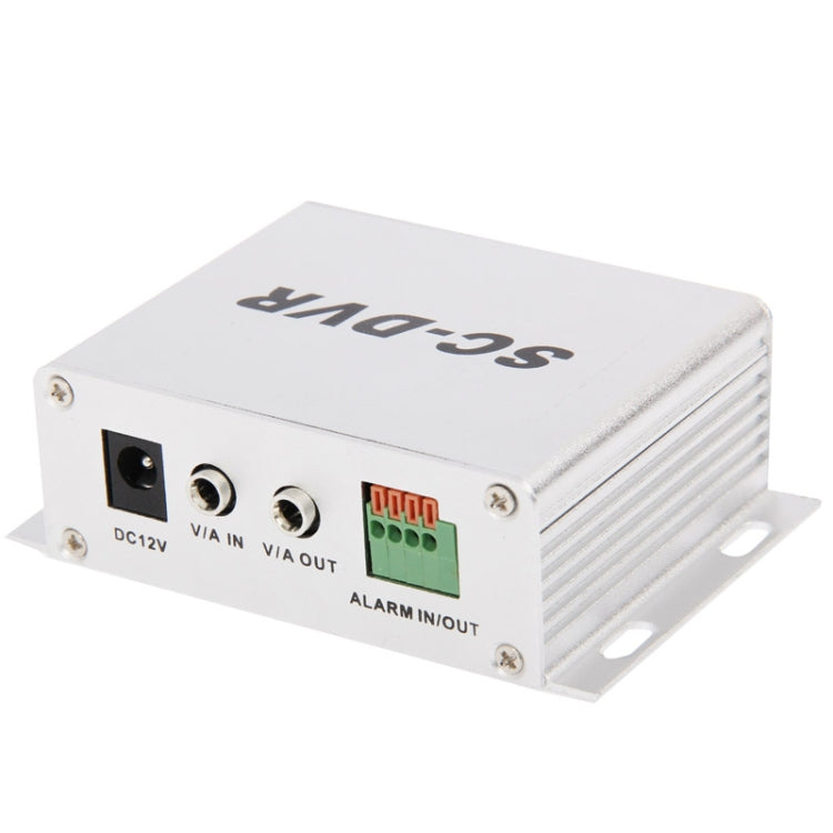 SC-DVR 1-CH Mini Digital Video Recorder with Motion Detected / Mixing / Audio / Touch / Alarm / Loop Recording & Remote Control, Support TF Card up to 32GB(Silver)