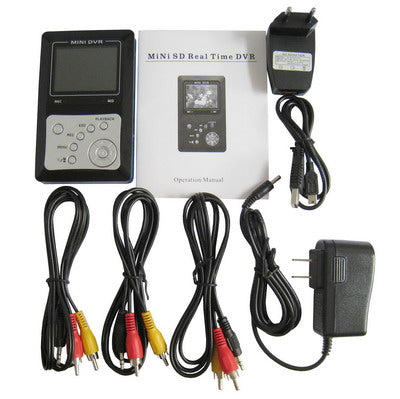 Mini DVR with SD Card , Connect wired camera