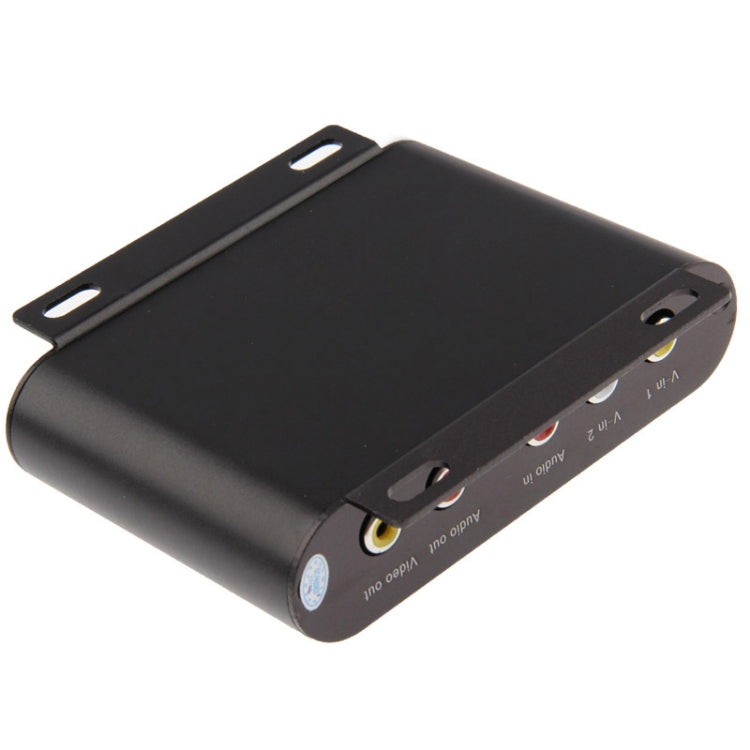 2 channels Mini DVR, Support SD Card, Can Be Connected to Two Cameras Simultaneously, Support Loop Recording(Black)