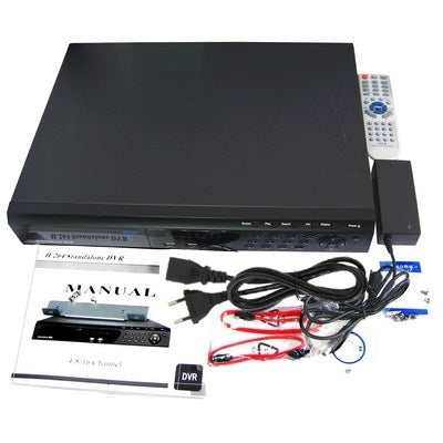Stand-Alone DVR, H.264 Compression, SATA Hard disk, NO Audio, Video Input: 8 channel, BNC(Black)