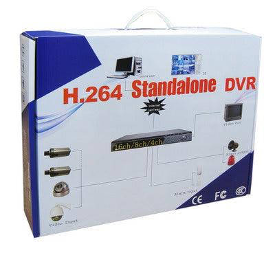 Stand-Alone DVR, H.264 Compression, SATA Hard disk, NO Audio, Video Input: 8 channel, BNC(Black)