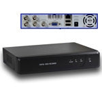 4 Channel Embedded DVR with H.264 Compression, Support SATA Hard Disk, VGA Output, Video Input/Output: BNC 4 Channel/1 Channel