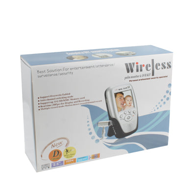 2.4GHz Multimedia LCD Wireless DVR Recording Receiver with Motion Detect Record / Mic(Silver)