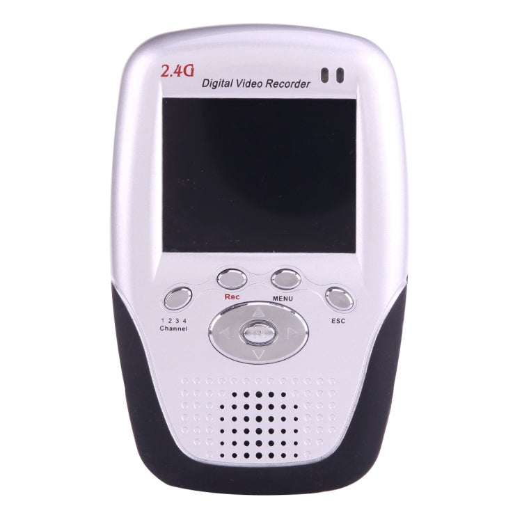 KS-639R 2.4GHz Multimedia LCD Wireless DVR MPEG-4 Recording Receiver with Mic(Silver)