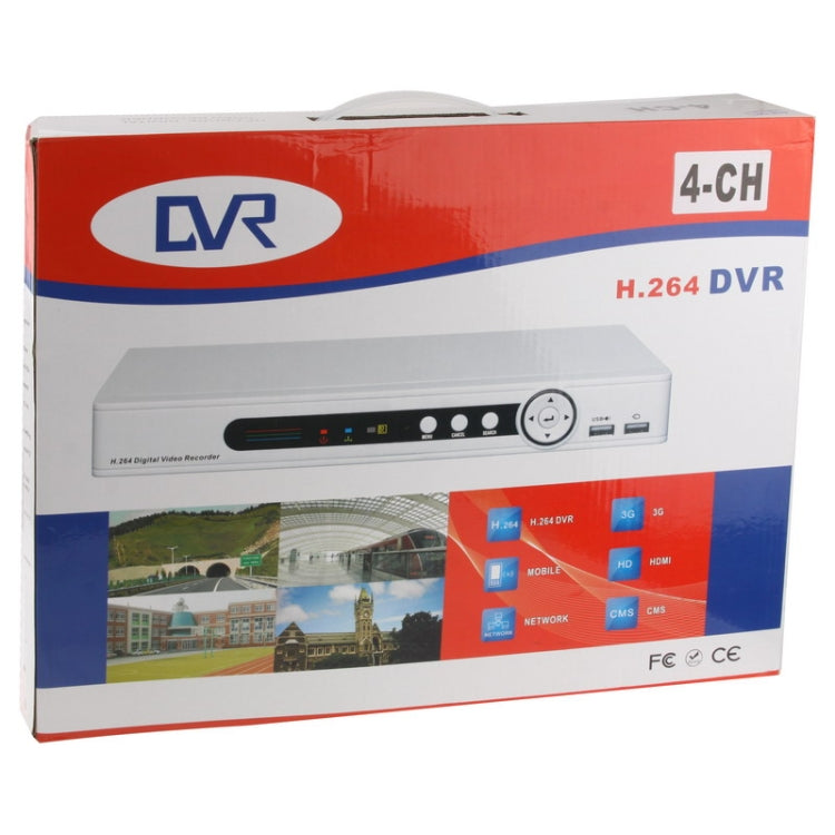 4CH H.264 DVR Network HDD Digital Video Recorder , Support HDMI / VGA / RJ45