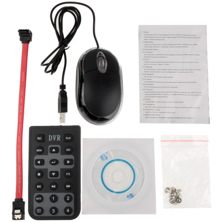 4CH H.264 DVR Network HDD Digital Video Recorder , Support HDMI / VGA / RJ45