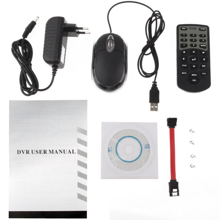 4CH H.264 DVR Digital Video Recorder , Support VGA / HDMI / RJ45 NET / USB 2.0