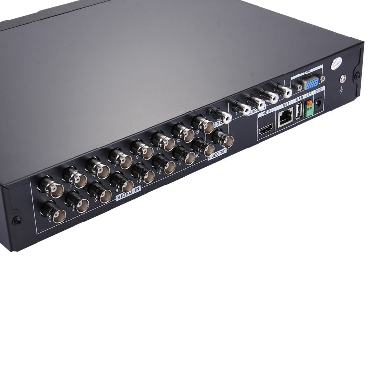 16CH AHD Embedded Linux H.264 Compression DVR Digital Video Recorder, Support HDMI / VGA / RJ45 Port / up to 4TB HDD and Mobile, Free DDNS(Black)