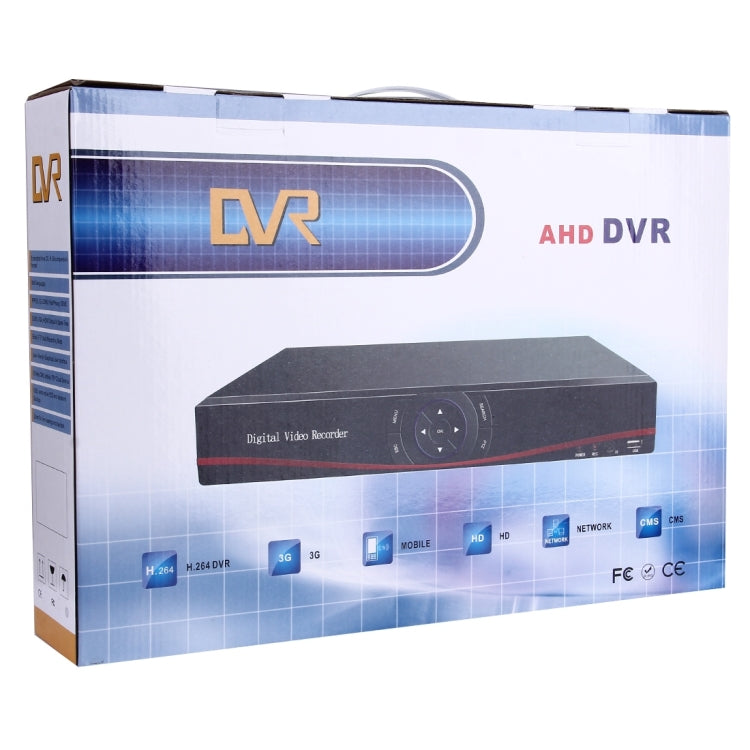 16CH AHD Embedded Linux H.264 Compression DVR Digital Video Recorder, Support HDMI / VGA / RJ45 Port / up to 4TB HDD and Mobile, Free DDNS(Black)