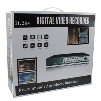 8CH H.264 DVR Network HDD Digital Video Recorder, Supports VGA Output, BNC 8CH Input & 1CH Output