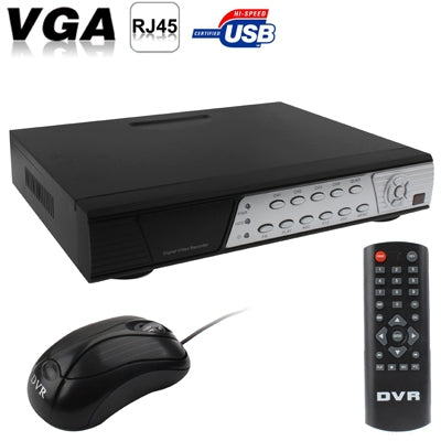 4CH H.264 DVR Network HDD Digital Video Recorder, Supports VGA Output, BNC 4CH Input & 1CH Output