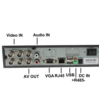 4CH H.264 DVR Network HDD Digital Video Recorder, Supports VGA Output, BNC 4CH Input & 1CH Output