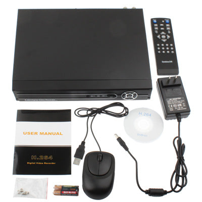 4-Channel H.264 DVR Network HDD Digital Video Recorder with RJ45 & 2 x USB 2.0 Port, Supports VGA Output, BNC 4-Channel Input & 1-Channel Output